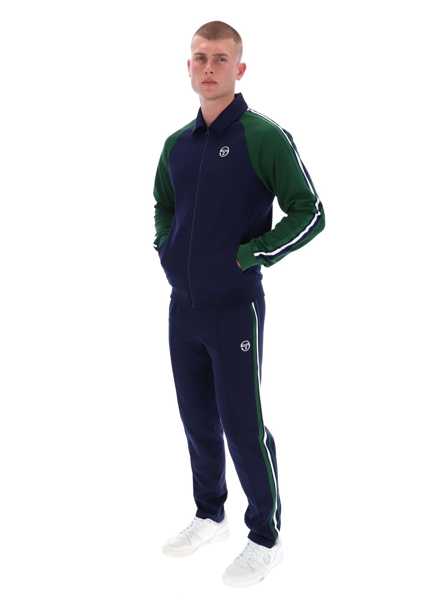 Sergio Tacchini Renshaw Track Top - Navy/Green