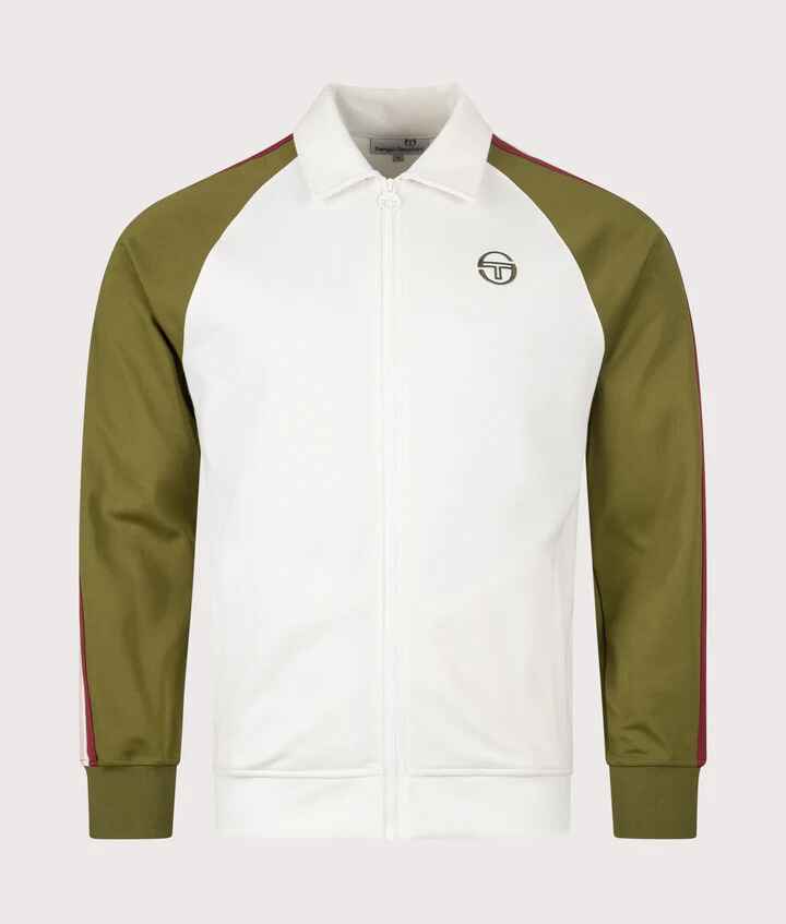 Sergio Tacchini Renshaw Track Top - White/Avocado