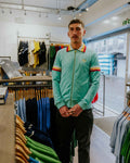 Sergio Tacchini Slice Velour Track Top - Teal