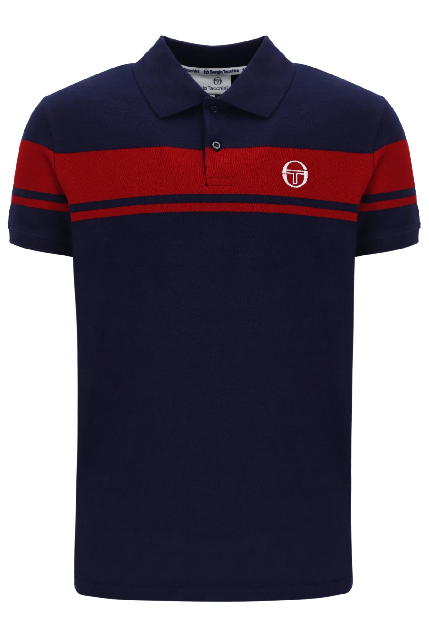 Sergio Tacchini Young Line Polo - Navy/Red