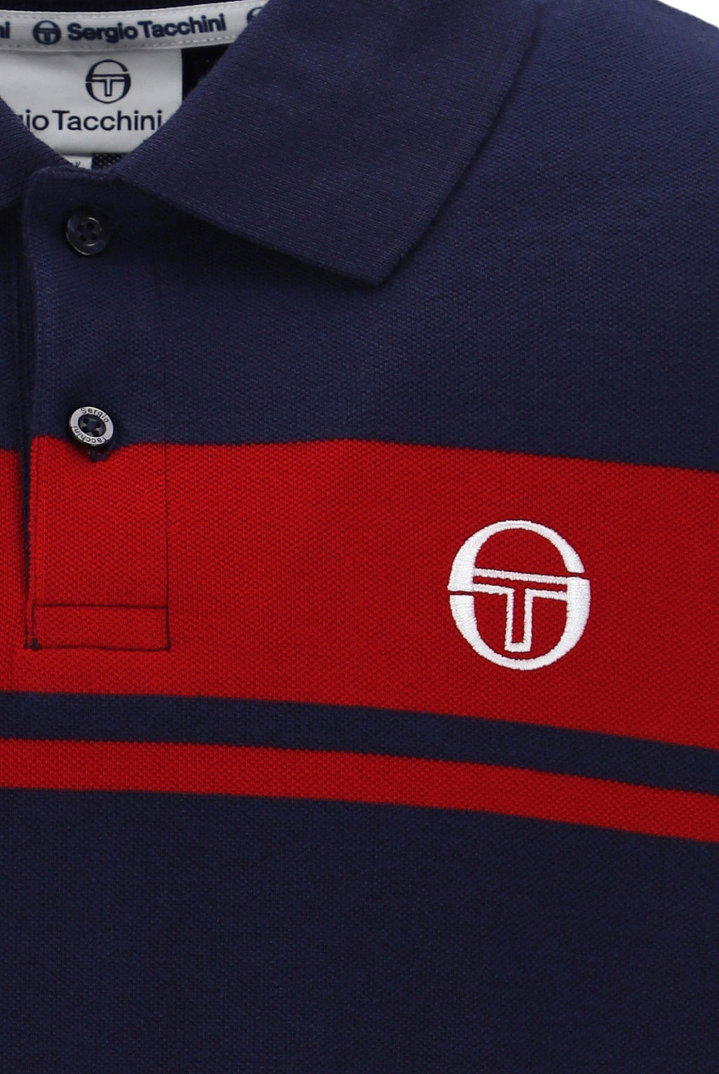 Sergio Tacchini Young Line Polo - Navy/Red