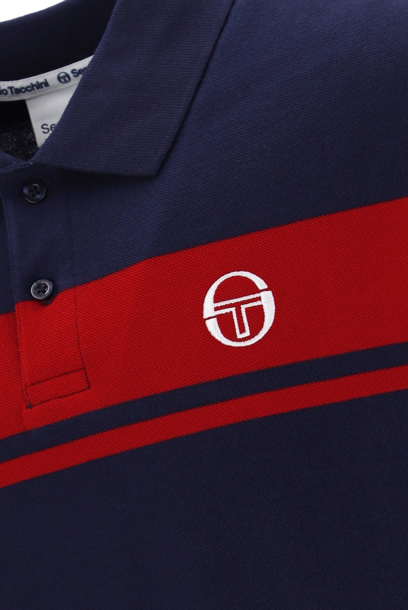 Sergio Tacchini Young Line Polo - Navy/Red