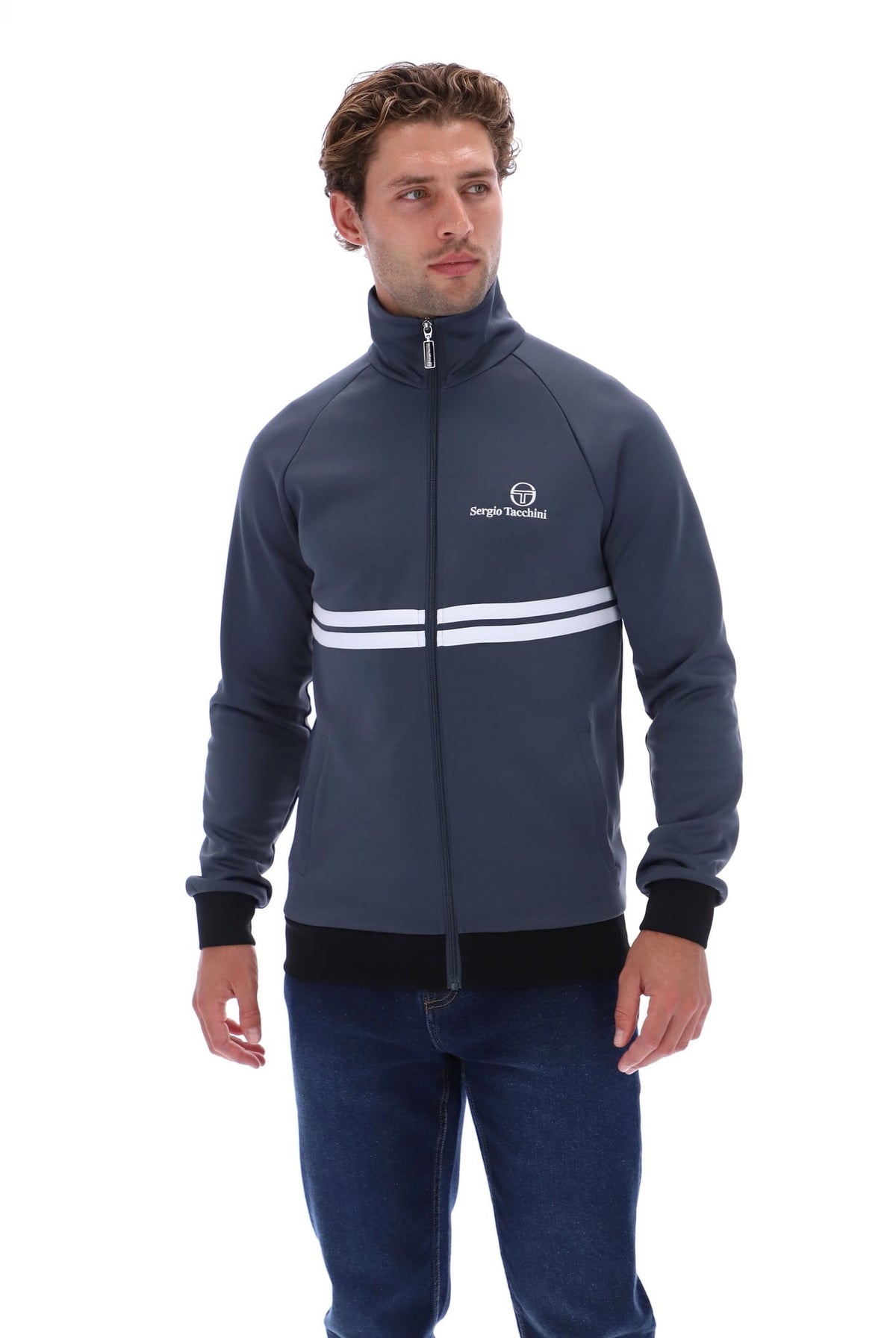 Sergio Tacchini New Dallas Track Top - Dark Grey
