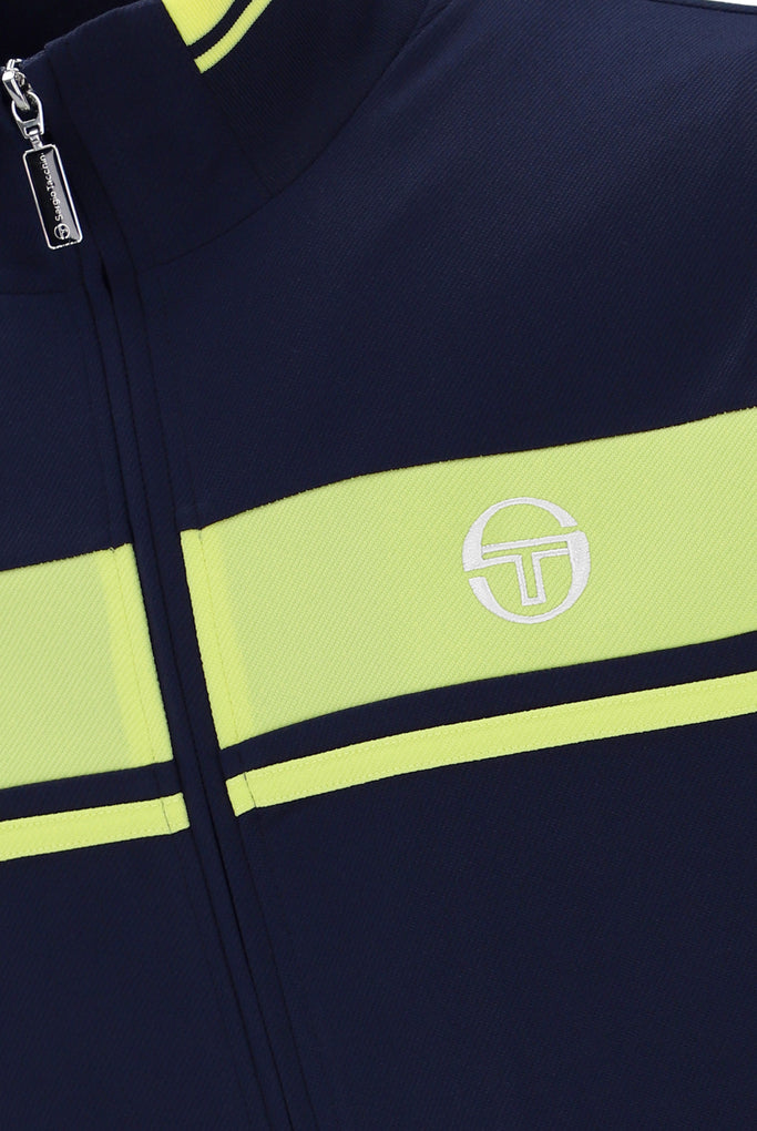 Sergio Tacchini Damarindo Track Top - Navy/Celery Green