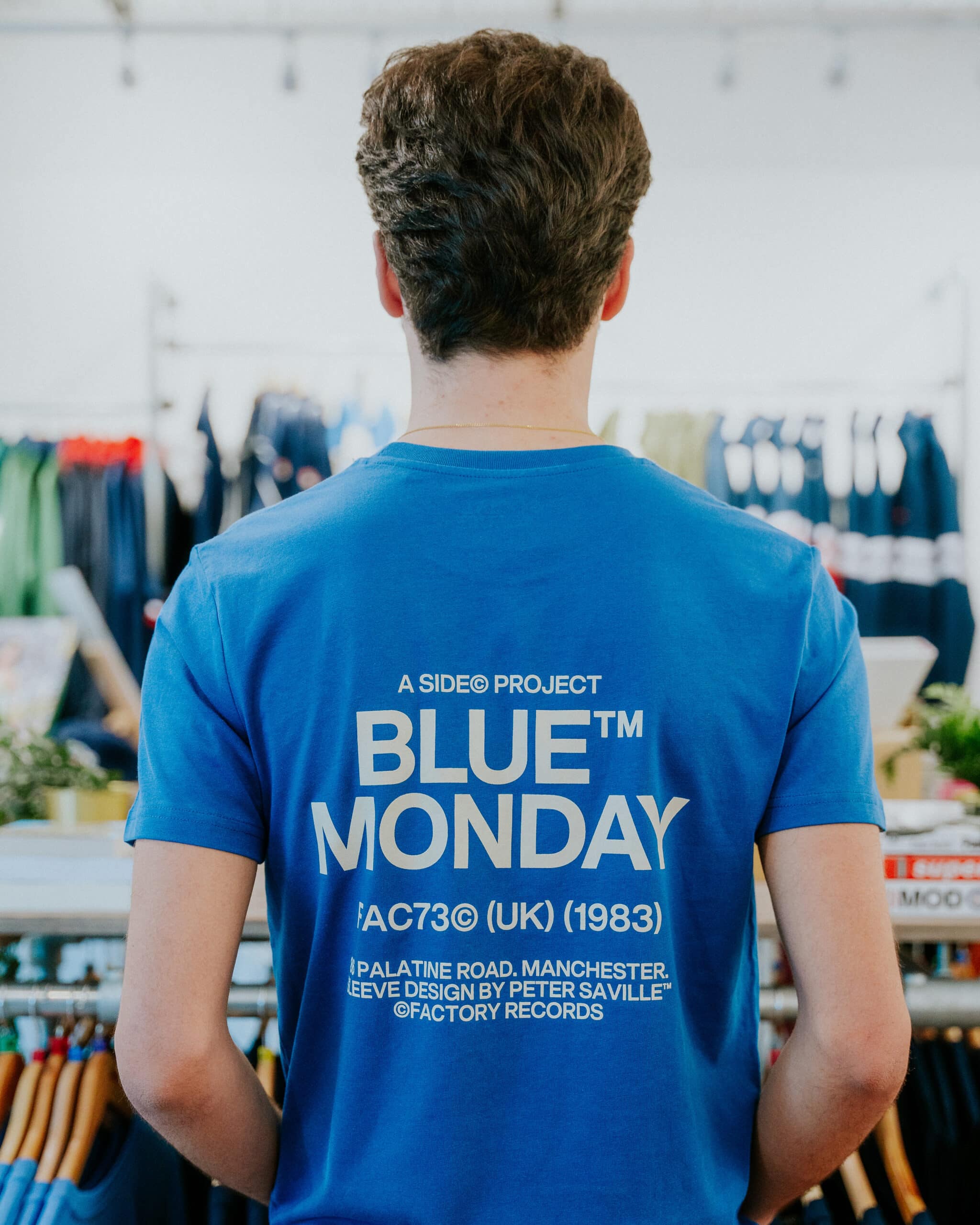 Social Recluse Blue Monday A-Side Project Tee - Blue