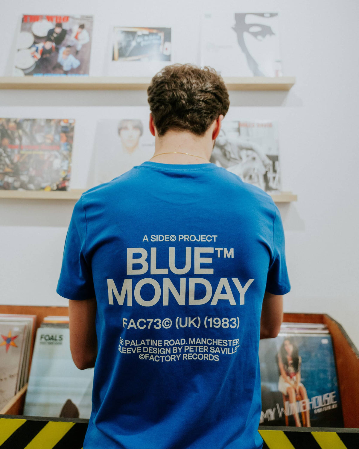 Social Recluse Blue Monday A-Side Project Tee - Blue
