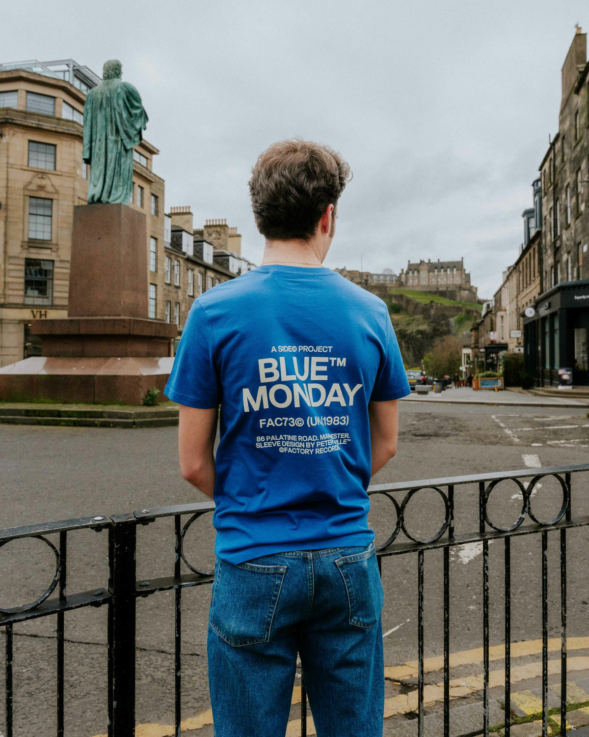 Social Recluse Blue Monday A-Side Project Tee - Blue