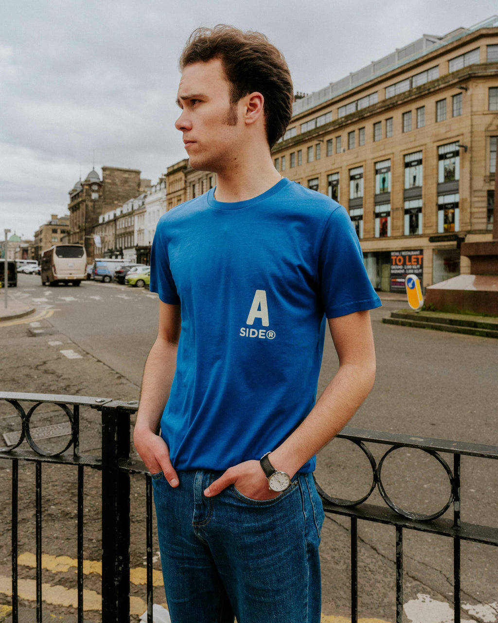 Social Recluse Blue Monday A-Side Project Tee - Blue