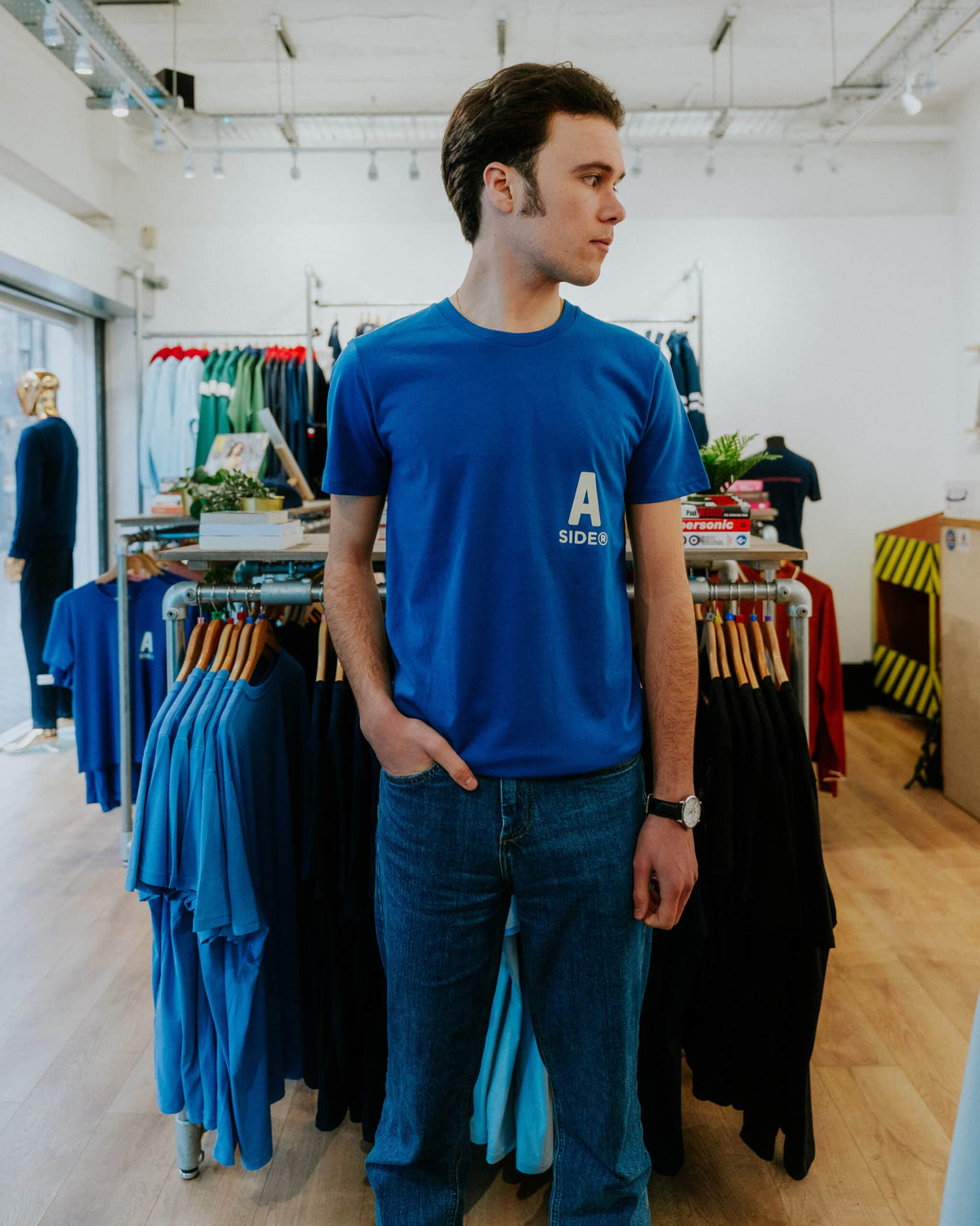 Social Recluse Blue Monday A-Side Project Tee - Blue