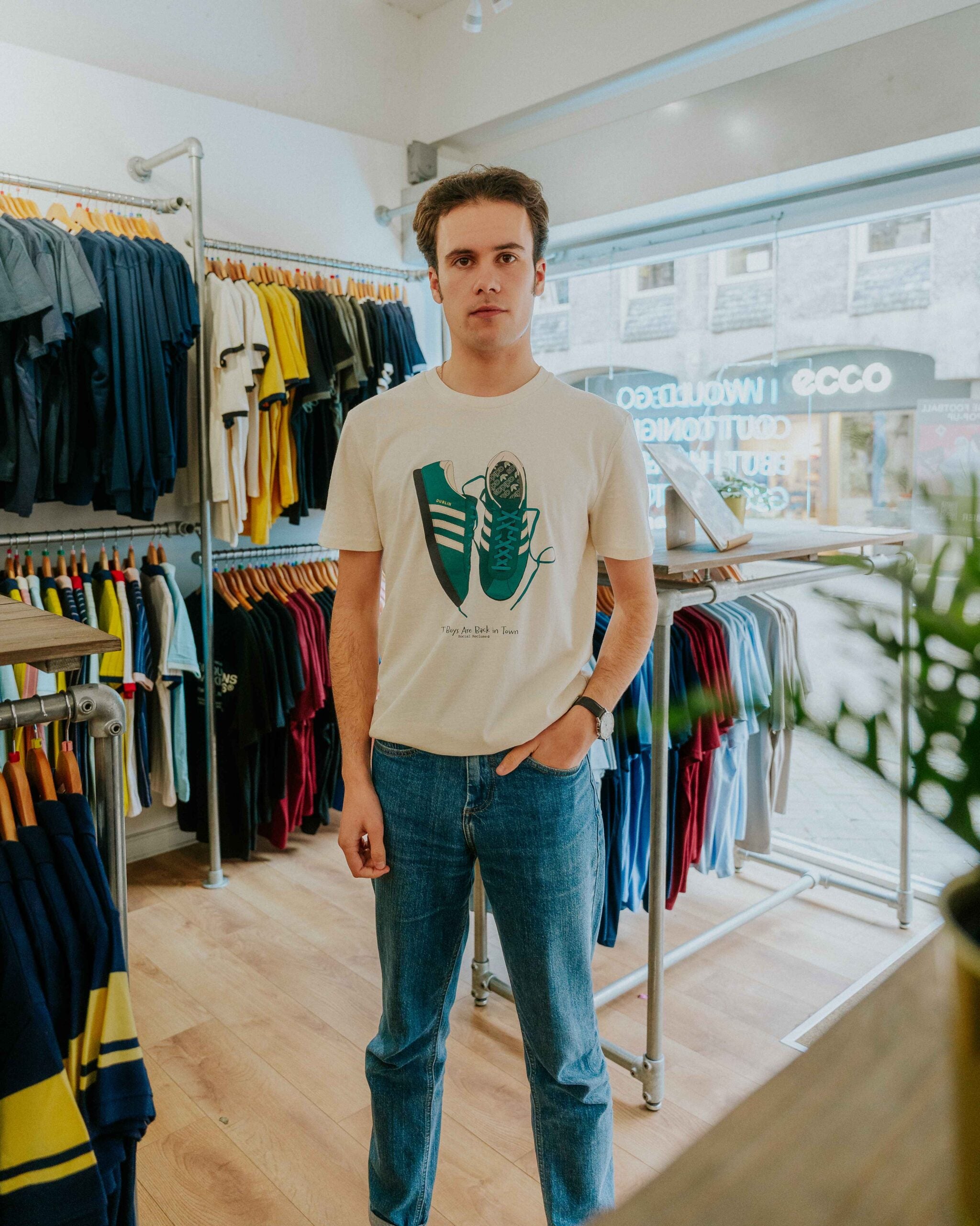 Social Recluse Thin Lizzy Tee - Natural Raw
