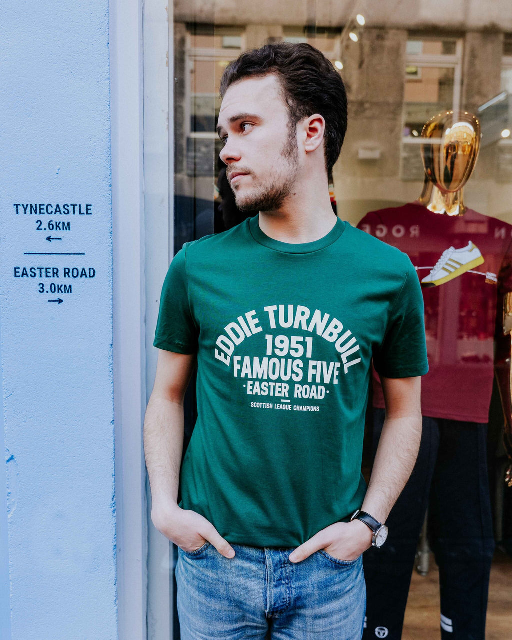 Social Recluse Eddie Turnbull '51 Tee - Glazed Green