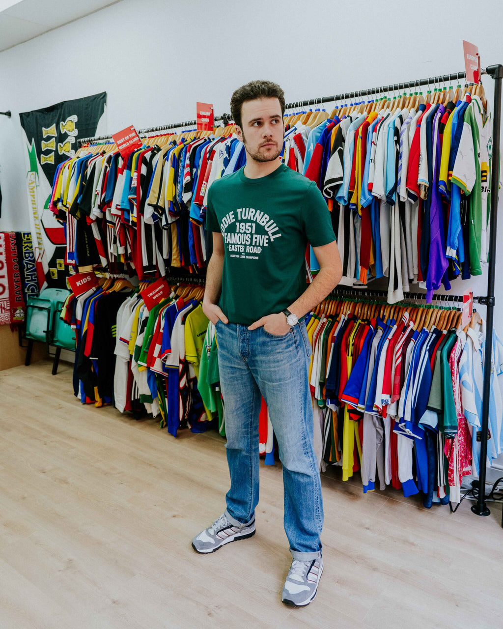 Social Recluse Eddie Turnbull '51 Tee - Glazed Green