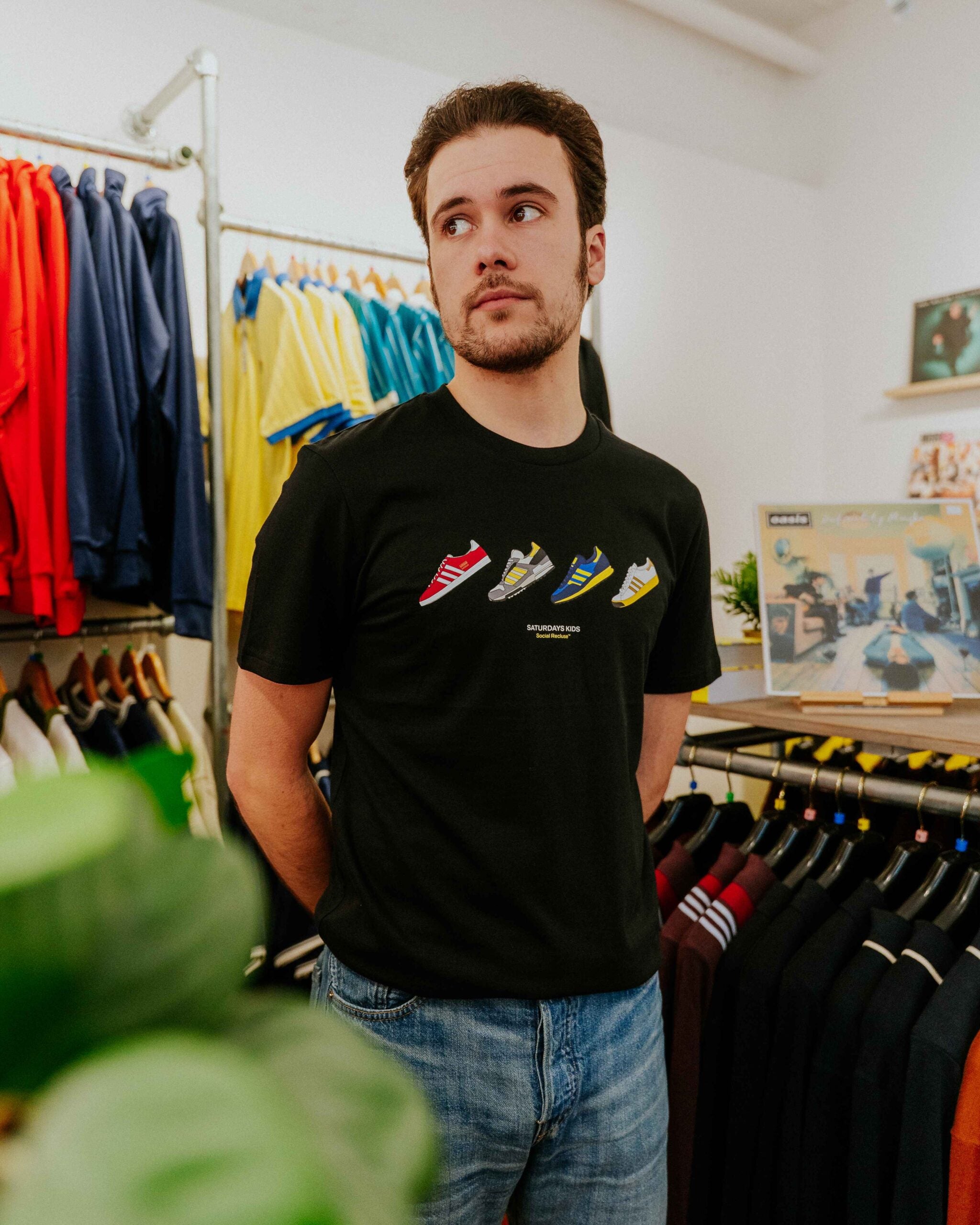 Social Recluse Four Trainers Tee
