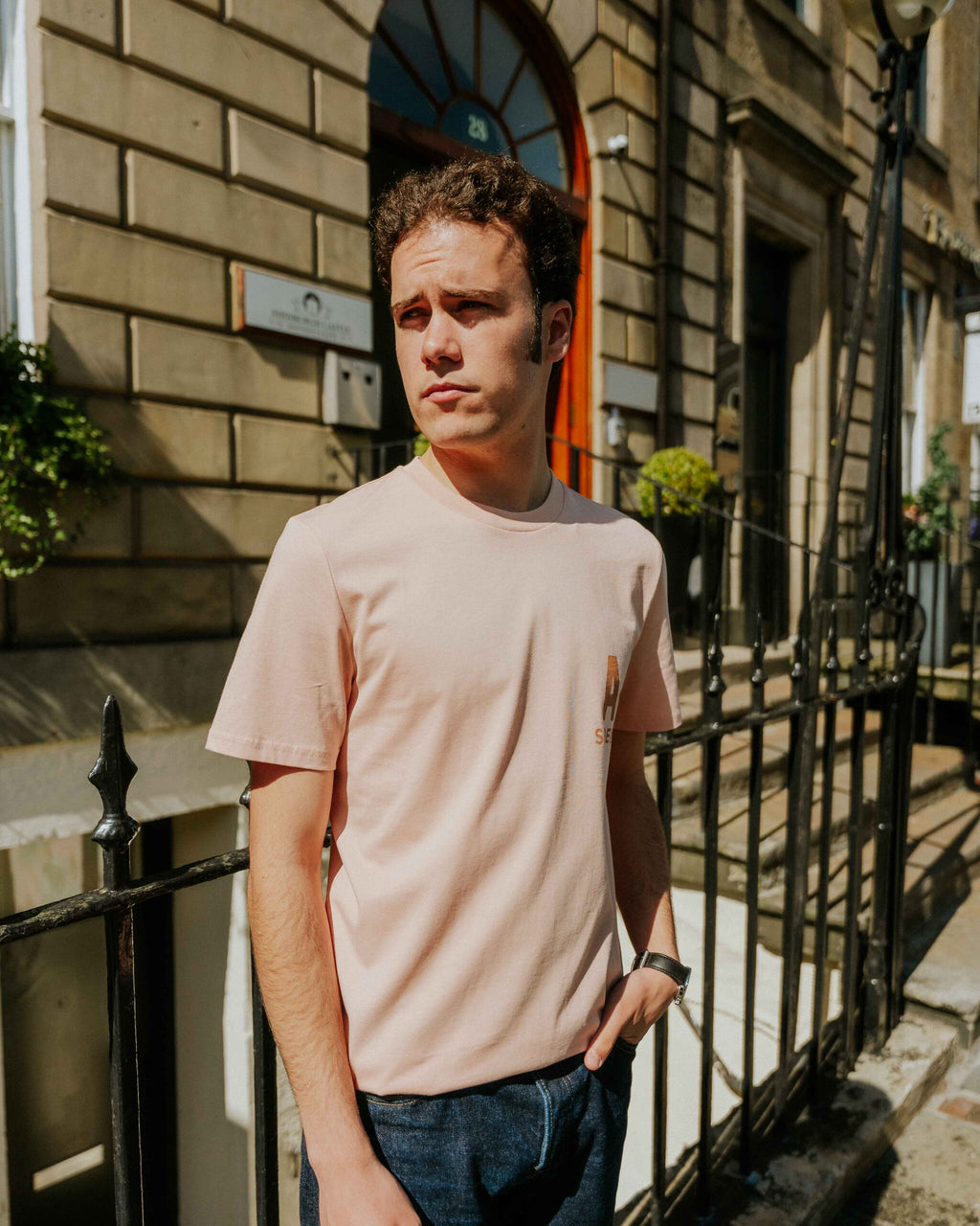 Social Recluse Modern Love A-Side Project Tee - Canyon Pink