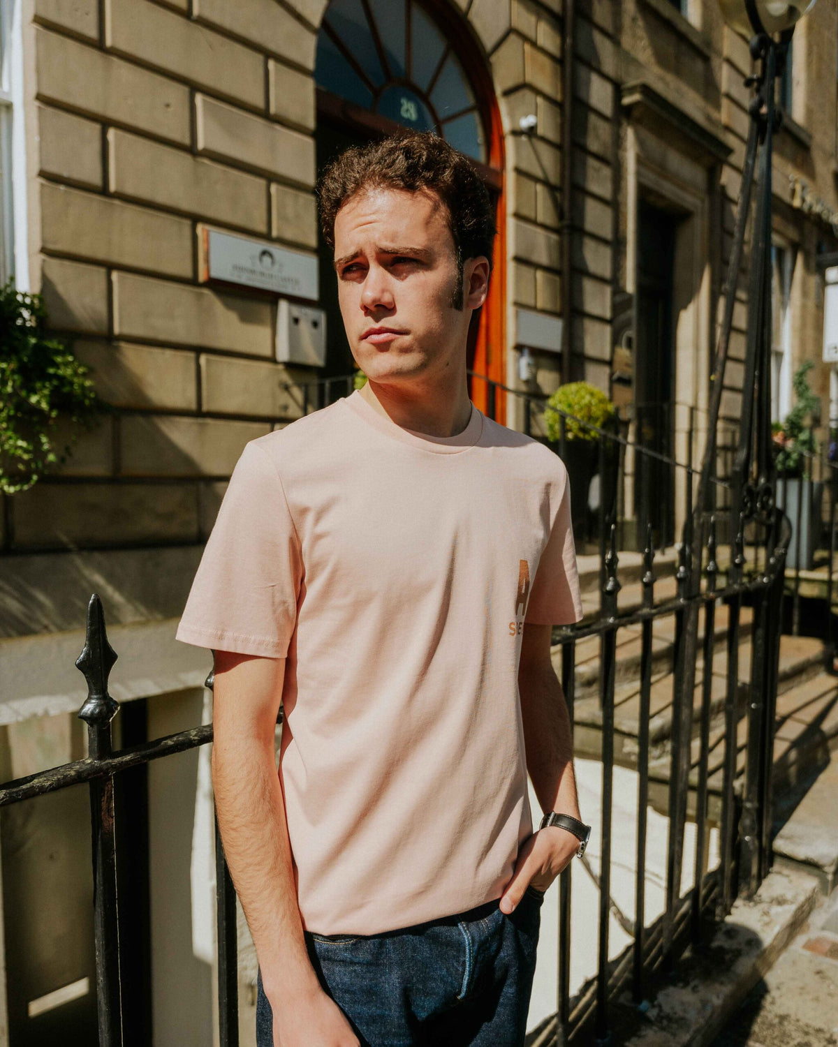Social Recluse Modern Love A-Side Project Tee - Canyon Pink