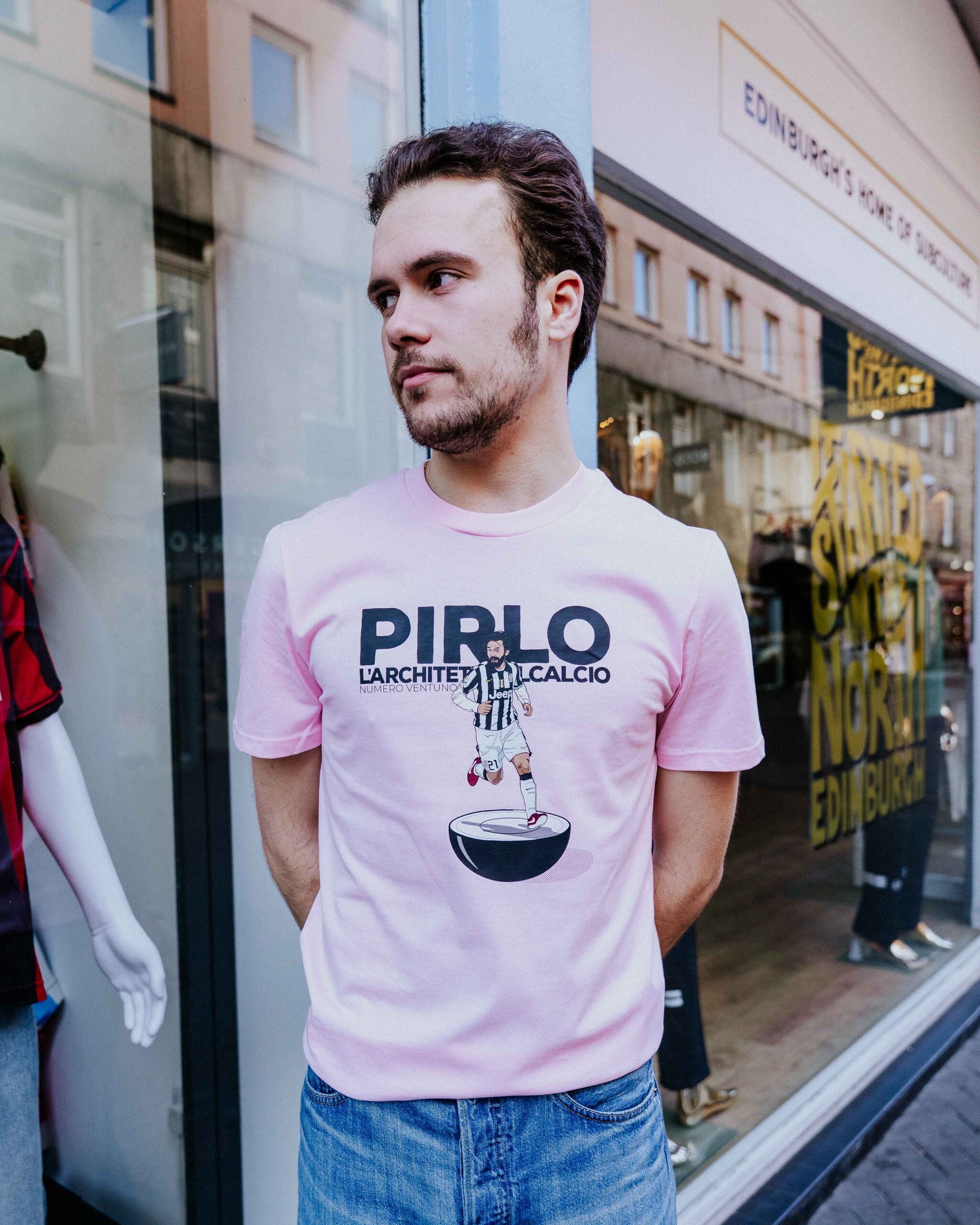 Social Recluse Pirlo Subbuteo Tee - Pink