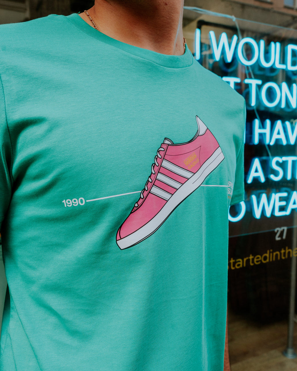 Social Recluse Spike Island Tee - Teal