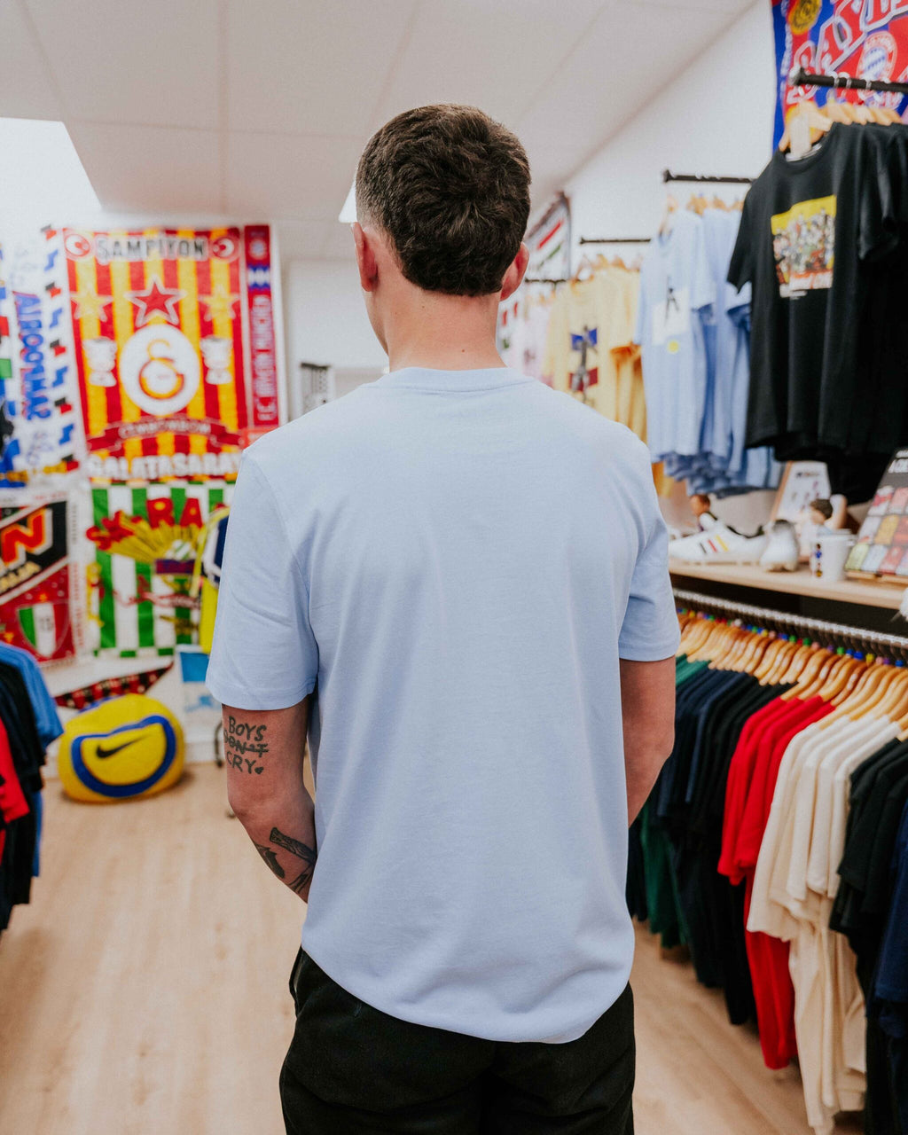 Social Recluse Steve McQueen Tee - Sky Blue