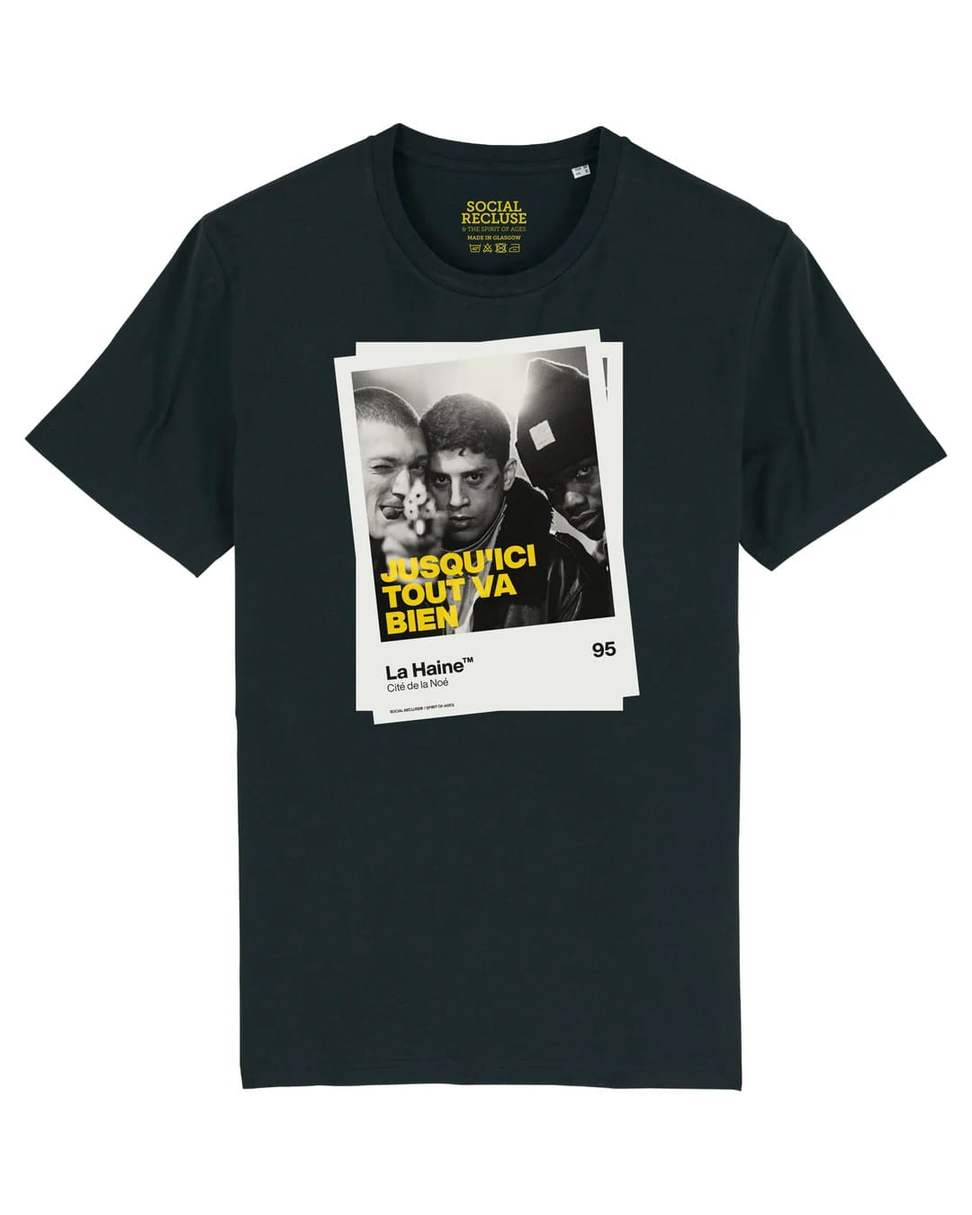 Social Recluse La Haine Tee - Black