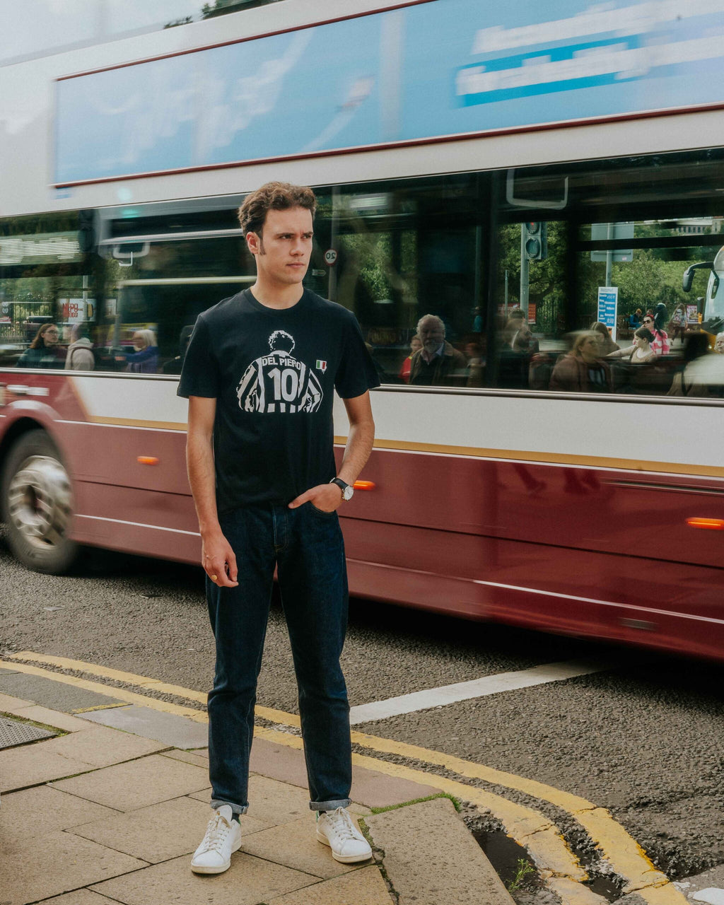 The North Curve Del Piero Tee - Black