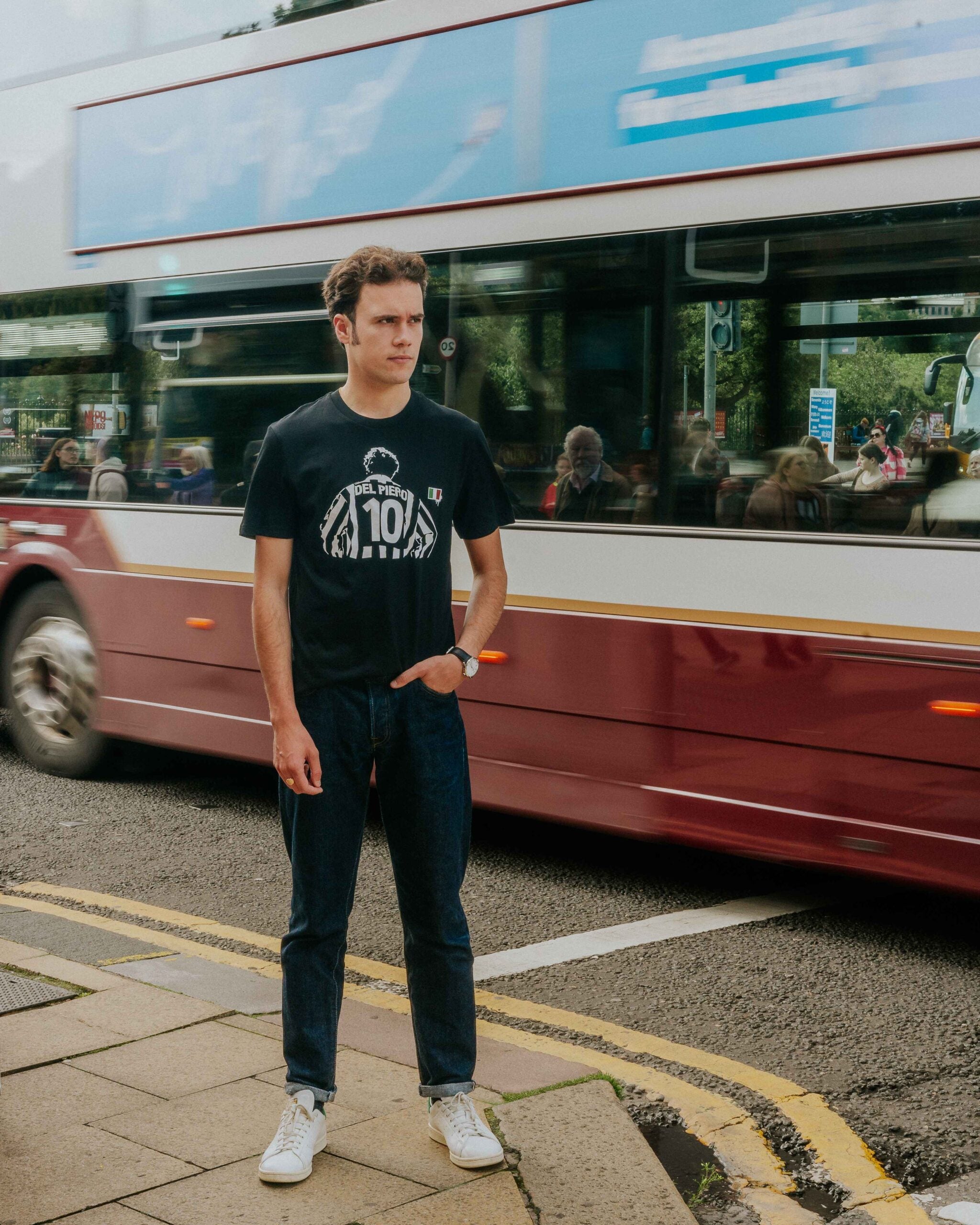 The North Curve Del Piero Tee - Black