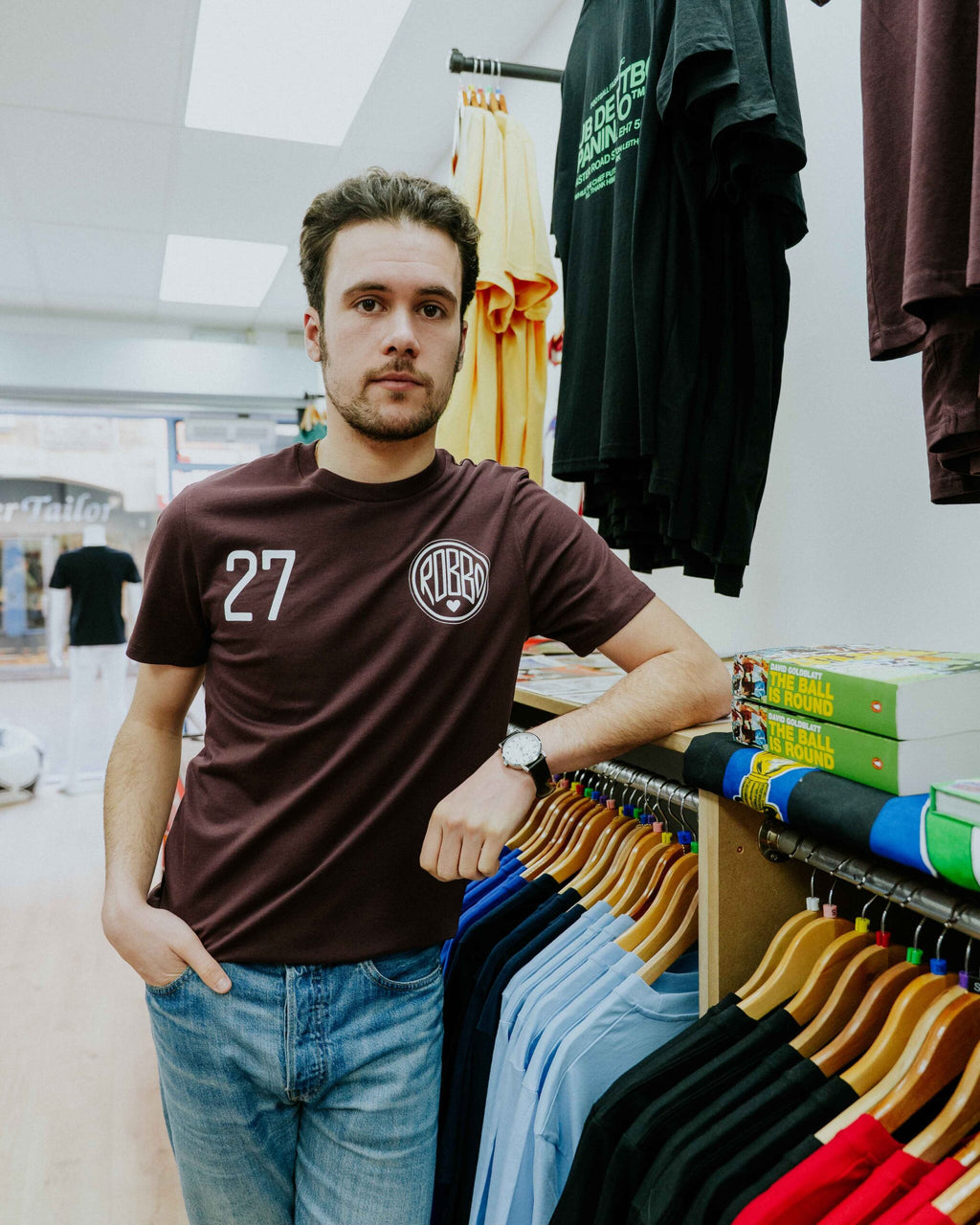The North Curve Robbo 27 Tee - Burnt Red