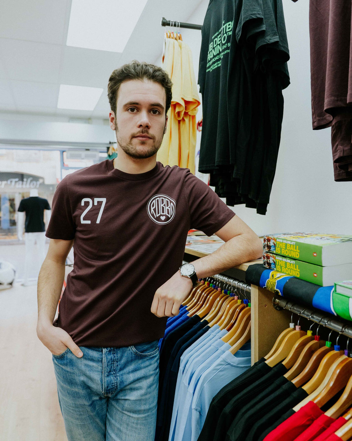 The North Curve Robbo 27 Tee - Burnt Red