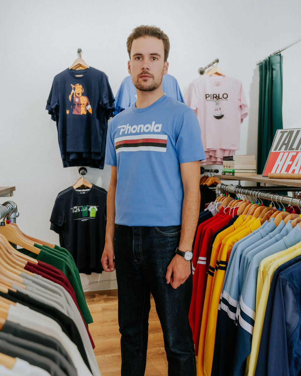 The North Curve Samp Tee - Blue