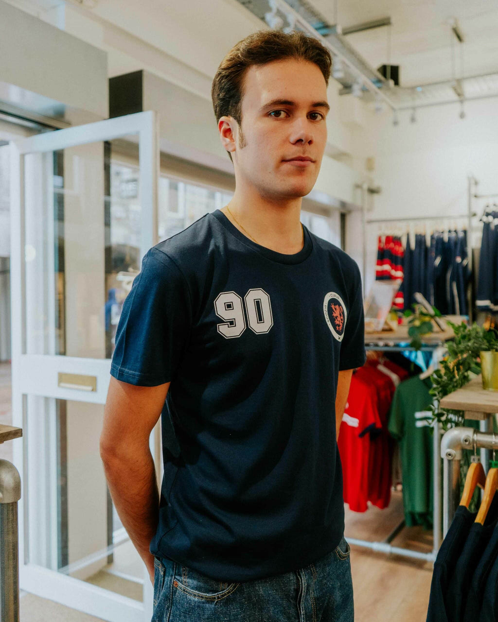 The North Curve Scozia Tee - Navy