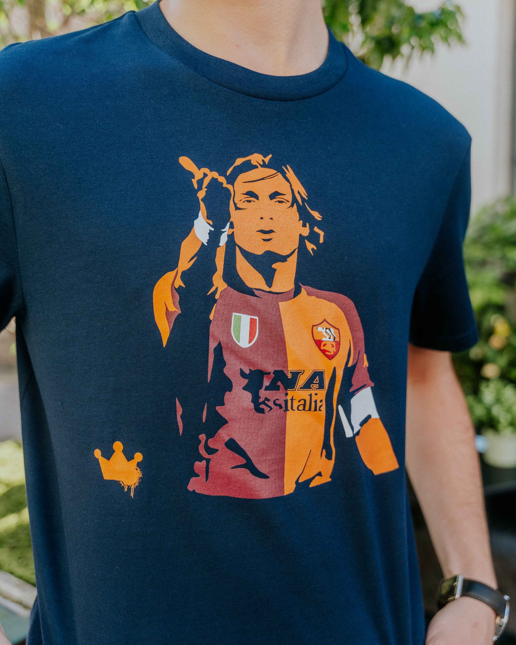 The North Curve Totti Tee - Navy