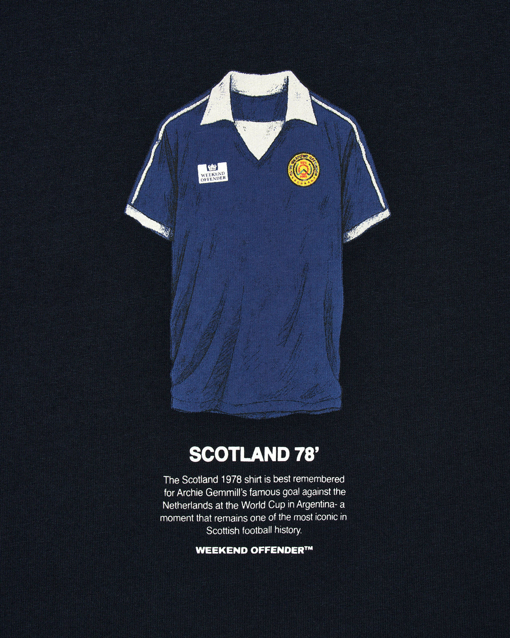 Weekend Offender Gemmill T-Shirt - Navy