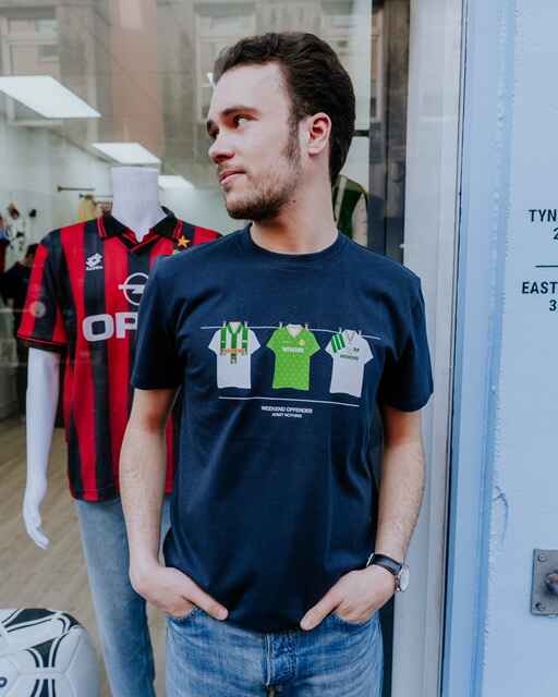 Weekend Offender Ireland Washing Line Tee - Navy