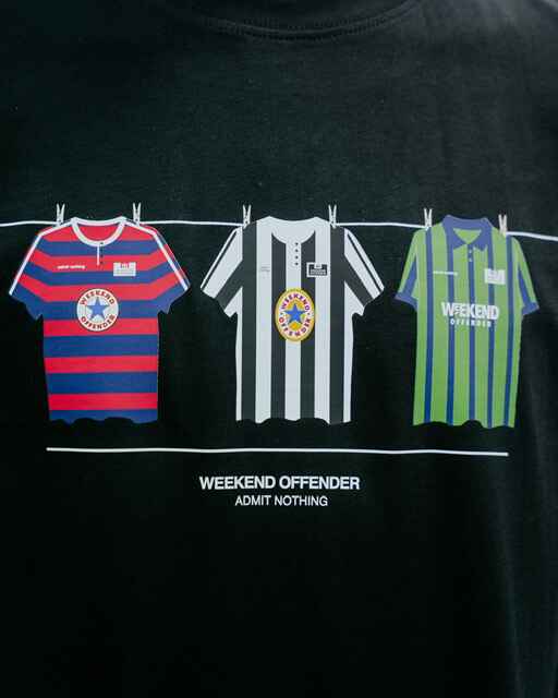 Weekend Offender Newcastle Washing Line Tee - Black
